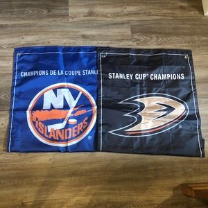 2 NHL Sports Banners